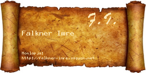 Falkner Imre névjegykártya